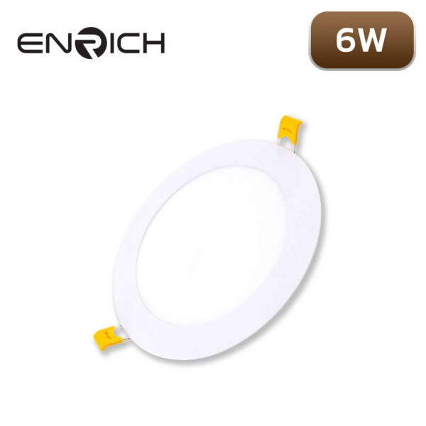 ดาวน์ไลท์ LED หน้ากลม 6W ENRICH SLIM D2