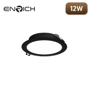 ดาวน์ไลท์-LED-หน้ากลม-ENRICH-EASY-O-สีดำ-18W-1