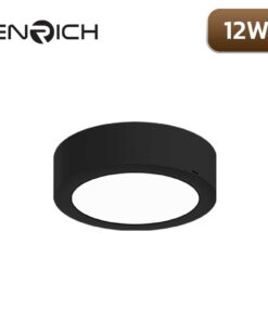 ดาวน์ไลท์-LED-หน้ากลม-ENRICH-EASY-O-สีดำ-12W