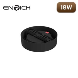 ดาวน์ไลท์-LED-หน้ากลม-ENRICH-EASY-O-สีดำ-18W-1