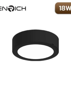 ดาวน์ไลท์-LED-หน้ากลม-ENRICH-EASY-O-สีดำ-18W