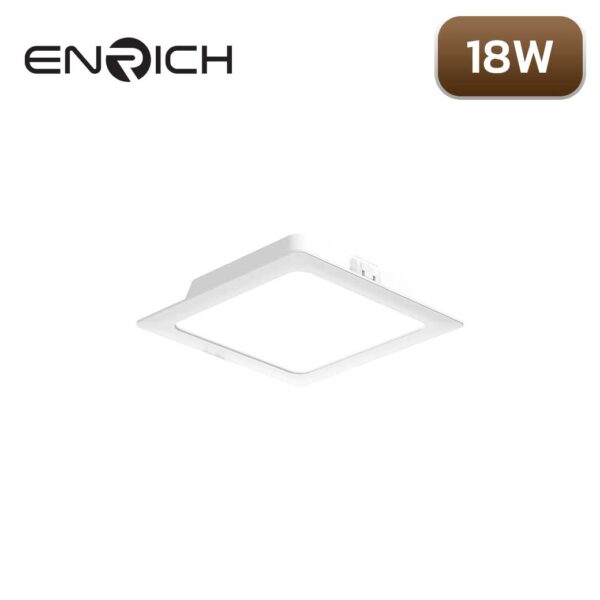 ดาวน์ไลท์-LED-หน้าเหลี่ยม-ENRICH-EASY-O-สีขาว-18W-1