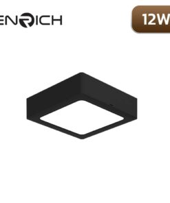 ดาวน์ไลท์-LED-หน้าเหลี่ยม-ENRICH-EASY-O-สีดำ-12W