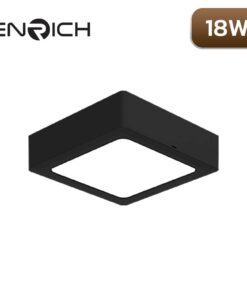 ดาวน์ไลท์-LED-หน้าเหลี่ยม-ENRICH-EASY-O-สีดำ-18W