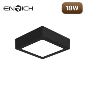 ดาวน์ไลท์-LED-หน้าเหลี่ยม-ENRICH-EASY-O-สีดำ-18W