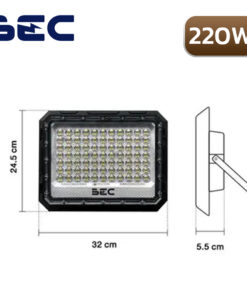 สปอร์ตไลท์โซล่าเซลล์ LED BEC SPIDER TRI COLOR 220W-2