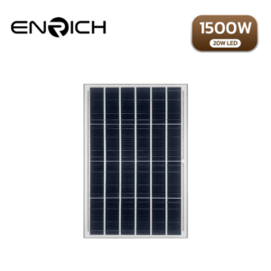 แผงโคมไฟถนนโซล่าเซลล์ LED ENRICH EN-1500