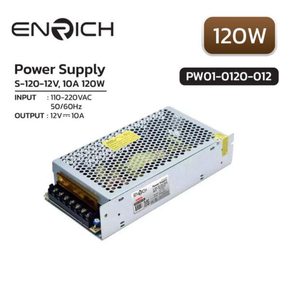 พาวเวอร์ซัพพลาย-ENRICH-S-120-12V-10A-120W