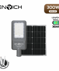 โคมไฟถนนโซล่าเซลล์ LED ENRICH รุ่น MAXNUM+ 300W
