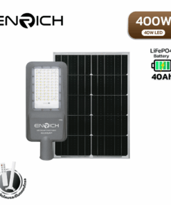 ไฟถนนโซล่าเซลล์ LED ENRICH รุ่น MAXNUM+ 400W